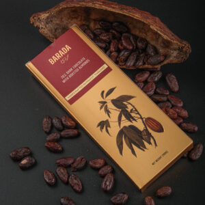70% Dark chocolate with roasted almond. 100g