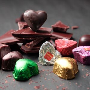 Bite size chocolate hearts (12g)
